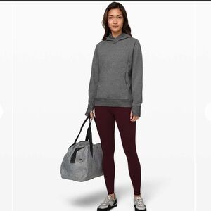 Lululemon Scuba Pullover Heather Gray Black Speckled Size 12